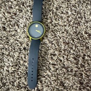 Movado Bold Black and Yellow Men's Watch